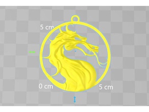 mortal kombat madalyon oyuncak & oyun aksesuarları ejderha takı 3d print model - Mito3D
