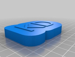 kd tampa de caixa texto brinquedos & games personalizado 3d print model - Mito3D