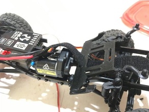 eksenel scx24 düşük cg pil tepsi isteğe bağlı alt gövde monte edin r c araçlar aksiyal aksiyel vücut arka menteşe 3d print model - Mito3D