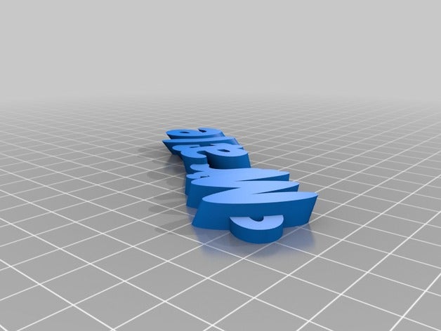 miracle de porte-clés personnalisé 3D print model - Mito3D