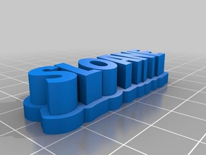 sloan Skulpturen kundengebundene 3d print model - Mito3D