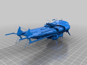 fallen skiff 3d printing bungie destiny 3d print model - Mito3D