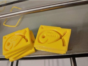mollet del valles instituto llavero de texto signos y logotipos pescado ichthys ichtus institut 3d print model - Mito3D