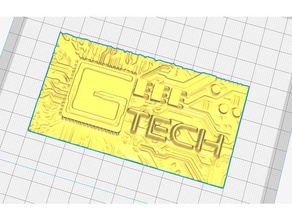 geeetech logo circuit board art 3d print model - Mito3D