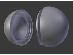 vite sfera cava 1 hollow 3d print model - Mito3D