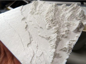 dashi Flussterrasse taiwan lernen 3d-topo Fluss Topographie Tal 3d print model - Mito3D