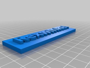 rexwinkel schild işaretler ve logolar özelleştirilmiş 3d print model - Mito3D