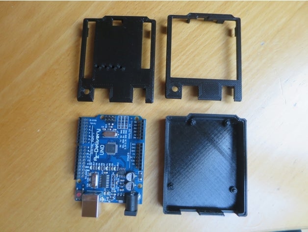 arduino uno r3 clon caso sin tornillos la electrónica 3D print model - Mito3D