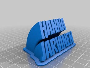 hanna jarvinen office personalizado 3d print model - Mito3D