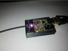 fiber-optik ses - verici gövde elektronik 3d yazdırılabilir baskı fiber optik 3d print model - Mito3D