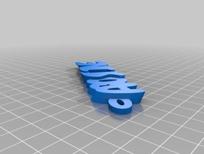 agostine personalized keychains customized 3d print model - Mito3D