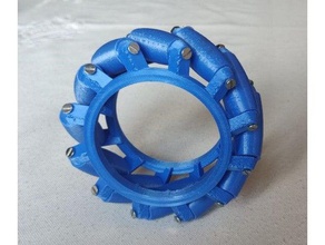 parametric mechanum wheel robotics mecanum wheels design 3d print model - Mito3D