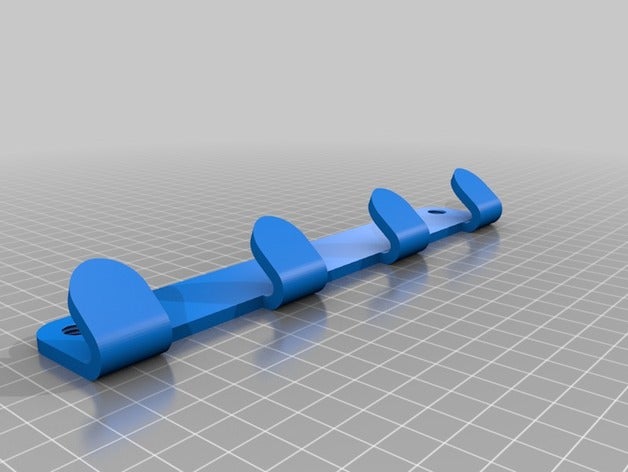 cabide de parede personalizado organização 3D print model - Mito3D