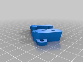 my customized iamburny's v2 text - name keyring keyfob keychains 3d print model - Mito3D