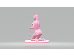 girl sword people 3d print model - Mito3D
