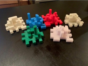 tetris puzzle cube puzzles 3d print model - Mito3D
