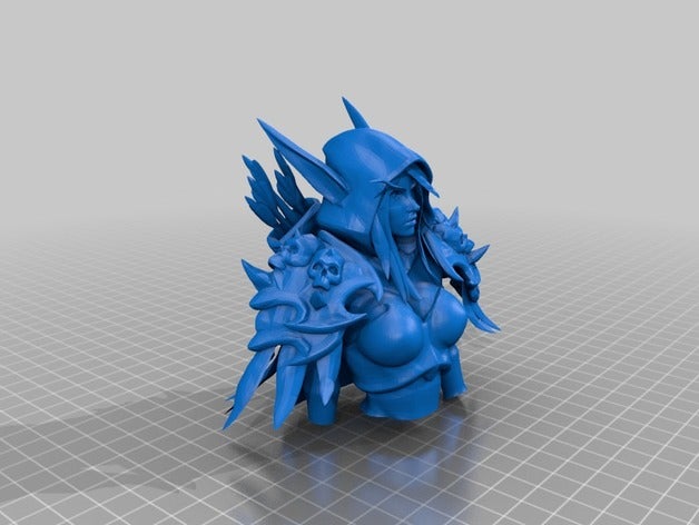 sylvanas büstü 3d baskı 3D print model - Mito3D