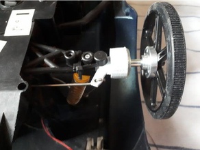 front wheel mount 19 mm ball bearing r c vehicles 3d print model - Mito3D