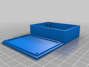 meine angepasste Projekt solar Stromkreises erhöhen box Deckel-Schrauben v2 - Elektronik kundengebundene 3d print model - Mito3D