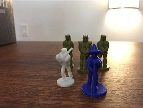 human figures 3d printing dnd mini miniature figure 28mm tabletop gaming 3d print model - Mito3D