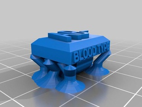 el tipo de sangre ab - zapatos chaussures groupe sanguin motard moto rh ab- optimizador 3d print model - Mito3D