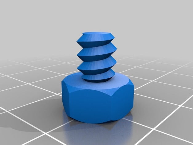 mon personnalisés écrou de travail boulon rondelle la tige filetée l'usine pièces personnalisé 3D print model - Mito3D