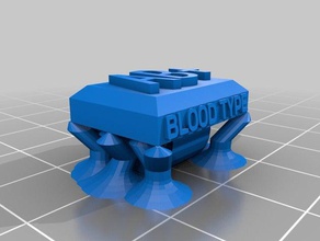 le groupe sanguin ab+ chaussures type de sang motard moto hr 3d print model - Mito3D