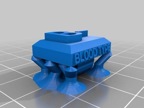 le sang de type b - chaussures groupe sanguin motard moto rh b- 3d print model - Mito3D