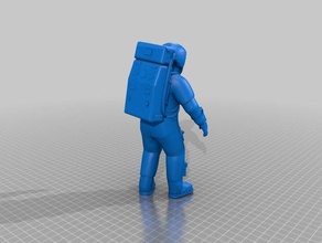castronaut Skulpturen astronaut cat mars Raum 3d print model - Mito3D