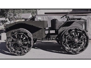 trattore pavesi p4 -100 ruote artigliate - tank araç 3d print model - Mito3D