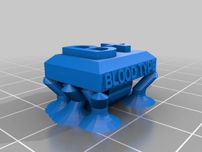 le groupe sanguin b+ chaussures type de sang motard moto rh 3d print model - Mito3D