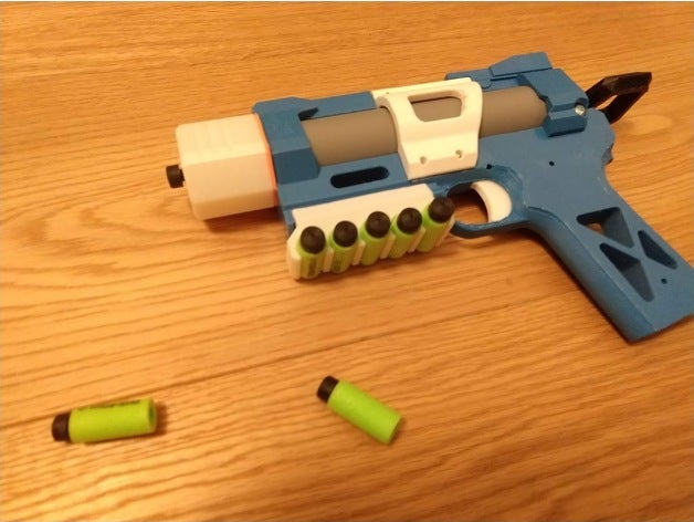 travailleur dart shell meaker mk18 jouets mécaniques nerf stefan 3D print model - Mito3D