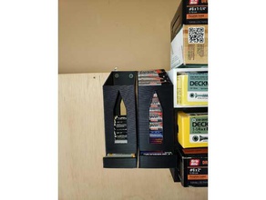 aa - & aaa-Batterie Halter box dispenser wall mount case 100+ Batterien Organisation aaa Akku-box Fall aa-Batterie aa-Batterie-box aa-Batterie-Halter Batterie Batterie-Fall Batterie-Halter die Wandmontage 3d print model - Mito3D