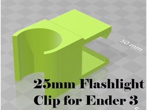 harbor yük hafif 3 ender klibi 3d yazıcı aksesuarları klip creality karanlık silgisini el feneri harborfreight araçları frieght tutucu led ışık meşale 3d print model - Mito3D