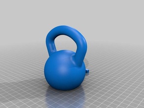 kettlebell rattle baby kids kettle toys toy workout 3d print model - Mito3D