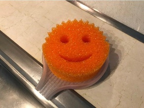 scrub daddy tray kitchen & dining cleaning sink soap dish sponge holder 3d print model - Mito3D
