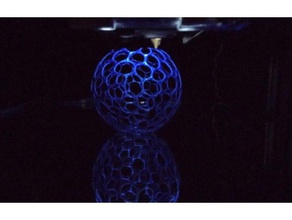 lattice sphere challenge - if you can print jedi sculptures 3d voronoi structure design mesh style 3d print model - Mito3D