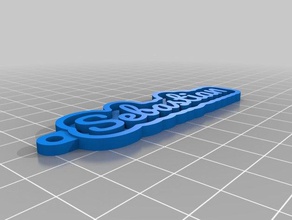 sebastian Anahtarlık özelleştirilmiş 3d print model - Mito3D