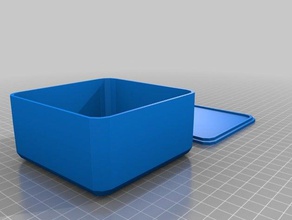 alma box & lid text parametric containers customized 3d print model - Mito3D