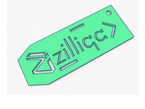 zilliqa keychain2 chaveiros 3d print model - Mito3D