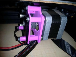 amortisseur de montures ender 3 x axe y à l'aide stock press-fit moteurs pas L'imprimante 3d pièces anti-vibrations creality anti-vibrateur modérateur ender3 nema nema17 calme l'impression tranquille moteur vibrations atténuation des les amortisseurs 3d print model - Mito3D