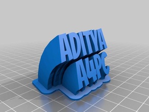aditya tabela ofis özelleştirilmiş 3d print model - Mito3D