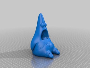 patrick l'étoile de choc visage sculptures 3d print model - Mito3D