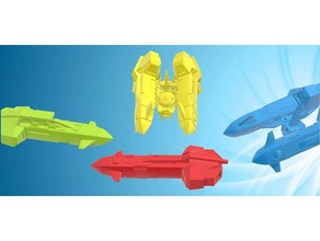 space communist tier 3 homing missile & mounts toys games tabletop 3d print model - Mito3D