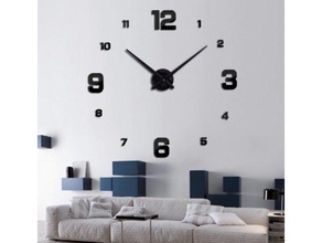 la pared del castillo decoración reloj decorativos números de 3d print model - Mito3D
