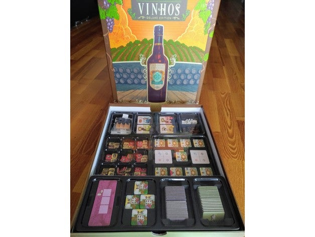 vinhos de lujo organizador incl expansiones juguetes y accesorios juego boardgame juegos mesa inserta carátula inserte el 3D print model - Mito3D