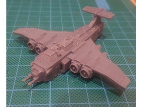 epic adeptus titanicus marauder bomber proxy giochi e giocattoli 40k carthago aeronautica epico epic40k su scala epica warhammer 3d print model - Mito3D
