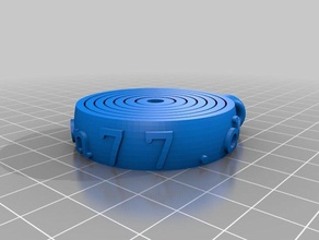 gyroscopic relaxing keyring - section77de mechanical toys 3d print model - Mito3D