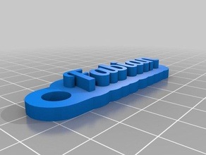 fabian i portachiavi su misura 3d print model - Mito3D