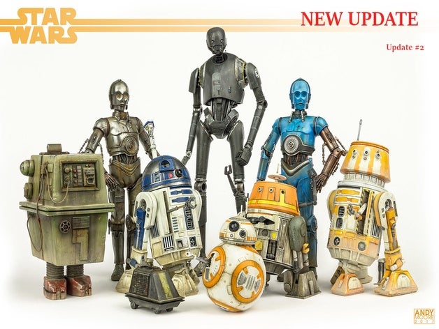 star wars legion Skala droid pack Spiele neue Hoffnung c3po - Droiden empire Imperium schlägt zurück Kraft jedi Gelände mini der Miniatur miniaturen r2d2 Rebellen-Allianz die Rückkehr Rache sith Roboter rouge ein Schatten-Reich clone rebels swl weckt letzten phantom menace steigen skywalker 3D print model - Mito3D